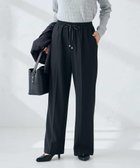 【アー ヴェー ヴェー/a.v.v】の【イージーケア/洗える/ストレッチ】裏起毛美ラクるイージーワイドパンツ ブラック|ID: prp329100004797612 ipo3291000000035234362