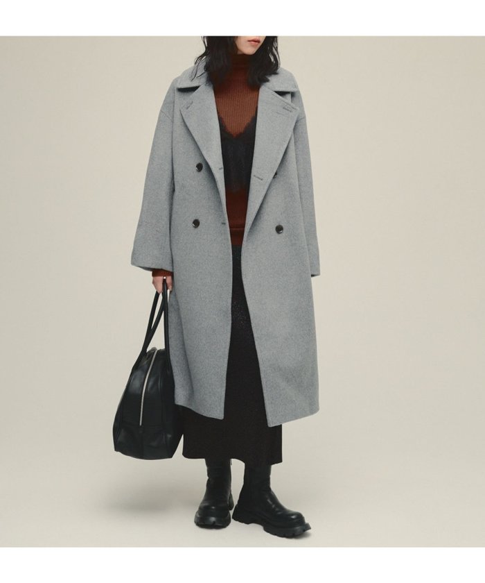【ジーナシス/JEANASiS】のSuper120 s Wool Coat インテリア・キッズ・メンズ・レディースファッション・服の通販 founy(ファニー) https://founy.com/ ファッション Fashion レディースファッション Fashion for Women アウター Coat / Outerwear Collection コート・ロングコート・ピーコート Long Coats, Peacoats & More おすすめ Recommended / Our Picks シンプル Simple, Minimal スタンド Stand Collar, Upright Stand スラックス Slacks, Dress Pants デニム Denim, Jeans Material マニッシュ Mannish, Boyish ロング Long, Long-Length エレガント 上品 Elegant |ID: prp329100004797613 ipo3291000000035120665