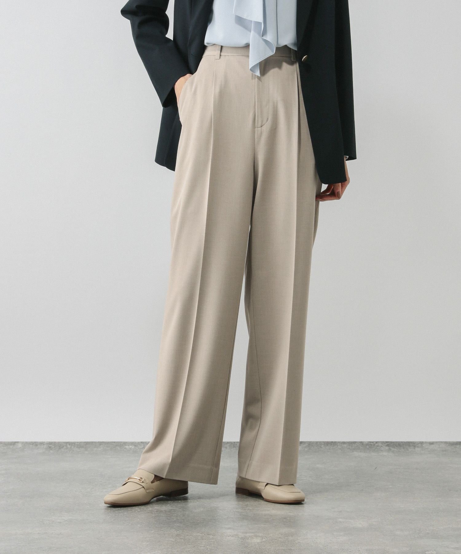 【グローバルワーク/GLOBAL WORK】のウツクシルエットワイドストレート/581010 インテリア・キッズ・メンズ・レディースファッション・服の通販 founy(ファニー) ファッション Fashion レディースファッション Fashion for Women 春 Spring ジャケット Jacket, Outerwear ストレッチ Stretch, Stretchy Fabric セットアップ Set-Up, Coordinated Outfit センター Center, Center Line ダブル Double, Double-Breasted ツイル Twist, Twisted Detail 定番 Standard, Basic Item 人気 Popular, Best Seller フォーマル Formal, Dressy 楽ちん Easy Fit, Comfortable ワイド Wide, Wide Fit おすすめ Recommended / Our Picks セレモニー Ceremony ライトベージュ50|ID: prp329100004797618 ipo3291000000034867947