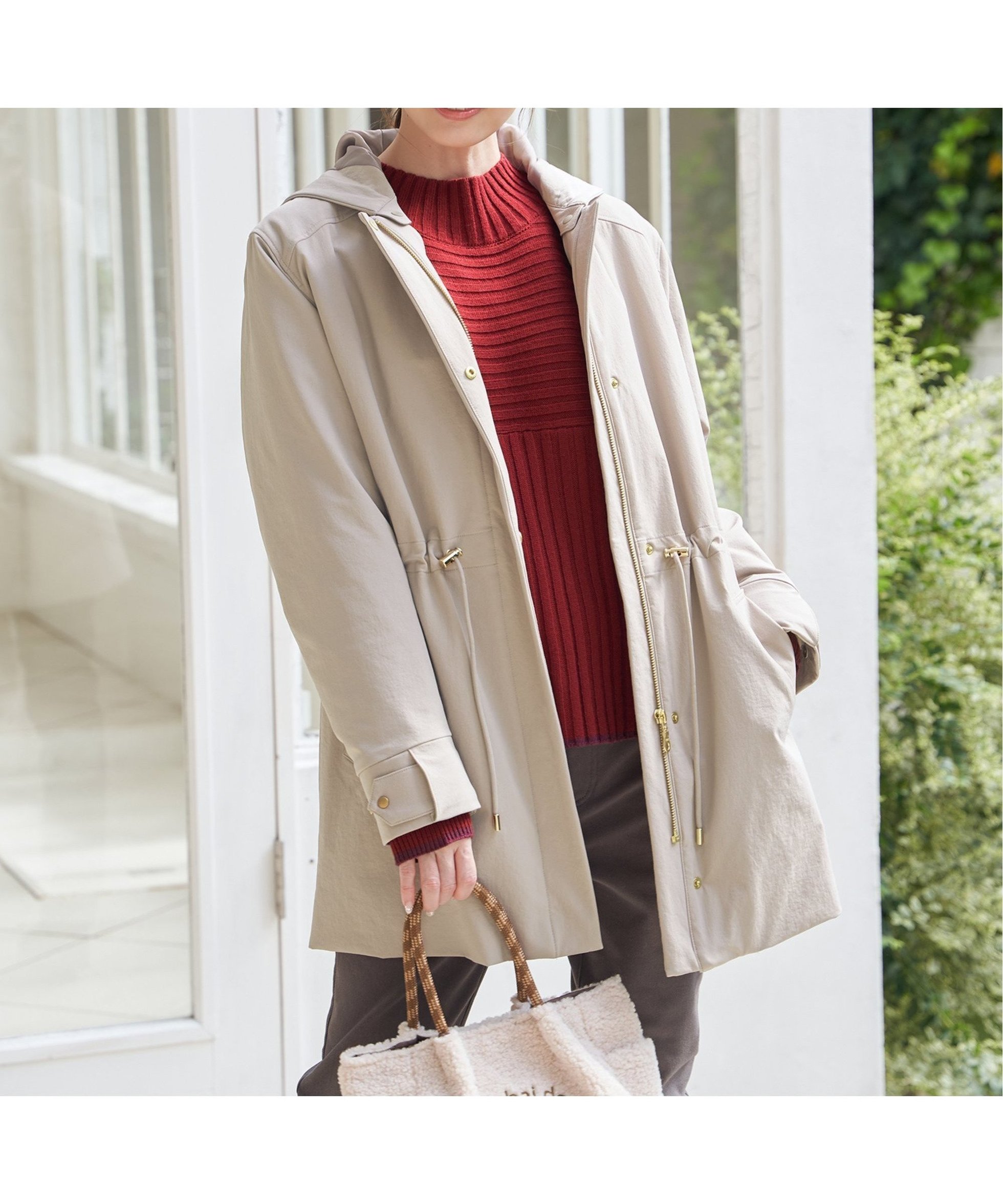 【イッカ/ikka】の【軽量/静電防止】sorona撥水5WAYコート インテリア・キッズ・メンズ・レディースファッション・服の通販 founy(ファニー) 　ファッション　Fashion　レディースファッション　Fashion for Women　アウター　Coat / Outerwear Collection　コート・ロングコート・ピーコート　Long Coats, Peacoats & More　タフタ　Taffeta, Structured Fabric　ライナー　Liner, Inner Layer　軽量　Lightweight, Ultra Light　ベージュ|ID: prp329100004797632 ipo3291000000034831276