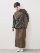 【サマンサモスモス/Samansa Mos2】の異素材切替スウェット 人気、トレンドファッション・服の通販 founy(ファニー) ファッション Fashion レディースファッション Fashion for Women トップス・カットソー Cut & Sew Tops レディースパーカー・カジュアルフーディー Casual Hoodies & Sweatshirts スウェット・クルーネックトップス Sweatshirts & Crewnecks / Relaxed Fit Sweat Tops おすすめ Recommended / Our Picks シンプル Simple, Minimal スウェット / スエット Sweatshirt, Sweatwear デニム Denim, Jeans Material リラックス Relax, Relaxed Fit エレガント 上品 Elegant 切替 Switching, Contrast Panel thumbnail チャコールグレー|ID: prp329100004797634 ipo3291000000034809713