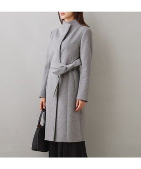 【アンタイトル/UNTITLED】の【日本製/2WAY衿】スタンドカラー ロングコート 人気、トレンドファッション・服の通販 founy(ファニー) ファッション Fashion レディースファッション Fashion for Women アウター Coat / Outerwear Collection コート・ロングコート・ピーコート Long Coats, Peacoats & More キュプラ Cupro, Eco Fabric スタンド Stand Collar, Upright Stand ストライプ Stripe, Striped Pattern チェーン Chain, Chain Strap ロング Long, Long-Length エレガント 上品 Elegant 定番 Standard, Basic Item 日本製 Made In Japan |ID:prp329100004797635