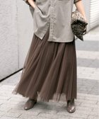 【スピック&スパン/Spick & Span】の《追加2》チュールスカート ブラウン|ID: prp329100004797663 ipo3291000000034998200