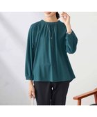 【アー ヴェー ヴェー/a.v.v】のギャザーネックドルマントップス グリーン|ID: prp329100004797665 ipo3291000000035118240