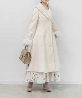 【ランダ/RANDA】の2WAY ショールカラーロングコート 人気、トレンドファッション・服の通販 founy(ファニー) ファッション Fashion レディースファッション Fashion for Women アウター Coat / Outerwear Collection コート・ロングコート・ピーコート Long Coats, Peacoats & More エレガント 上品 Elegant フェイクファー Faux Fur, Imitation Fur フェミニン Feminine, Girly フレア Flare, Flared ボトム Bottoms, Lower Wear ロング Long, Long-Length |ID:prp329100004797675