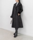 【ランダ/RANDA】の2WAY ショールカラーロングコート 人気、トレンドファッション・服の通販 founy(ファニー) ファッション Fashion レディースファッション Fashion for Women アウター Coat / Outerwear Collection コート・ロングコート・ピーコート Long Coats, Peacoats & More エレガント 上品 Elegant フェイクファー Faux Fur, Imitation Fur フェミニン Feminine, Girly フレア Flare, Flared ボトム Bottoms, Lower Wear ロング Long, Long-Length thumbnail BLACK|ID: prp329100004797675 ipo3291000000034869306