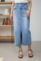 【アズール バイ マウジー/AZUL by moussy】のAZUL DENIM ハイウエストスカート 人気、トレンドファッション・服の通販 founy(ファニー) ファッション Fashion レディースファッション Fashion for Women スカート Skirts おすすめ Recommended / Our Picks ストレッチ Stretch, Stretchy Fabric スリット Slit, Slit Detail thumbnail L/BLU1|ID: prp329100004797691 ipo3291000000034869723
