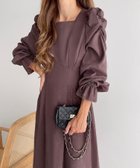 【ジュノア/JUNOAH】のFILLOU バックリボンワンピース 人気、トレンドファッション・服の通販 founy(ファニー) ファッション Fashion レディースファッション Fashion for Women ワンピース Dresses thumbnail モカ|ID: prp329100004797721 ipo3291000000034810389