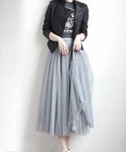 【ミニミニストア/miniministore】のチュールスカート ロング 人気、トレンドファッション・服の通販 founy(ファニー) ファッション Fashion レディースファッション Fashion for Women スカート Skirts フェミニン Feminine, Girly ロング Long, Long-Length エレガント 上品 Elegant 夏 Summer 春 Spring S/S・春夏 SS, Spring/Summer, Warm Season 楽ちん Easy Fit, Comfortable thumbnail グレー|ID: prp329100004797729 ipo3291000000034810464