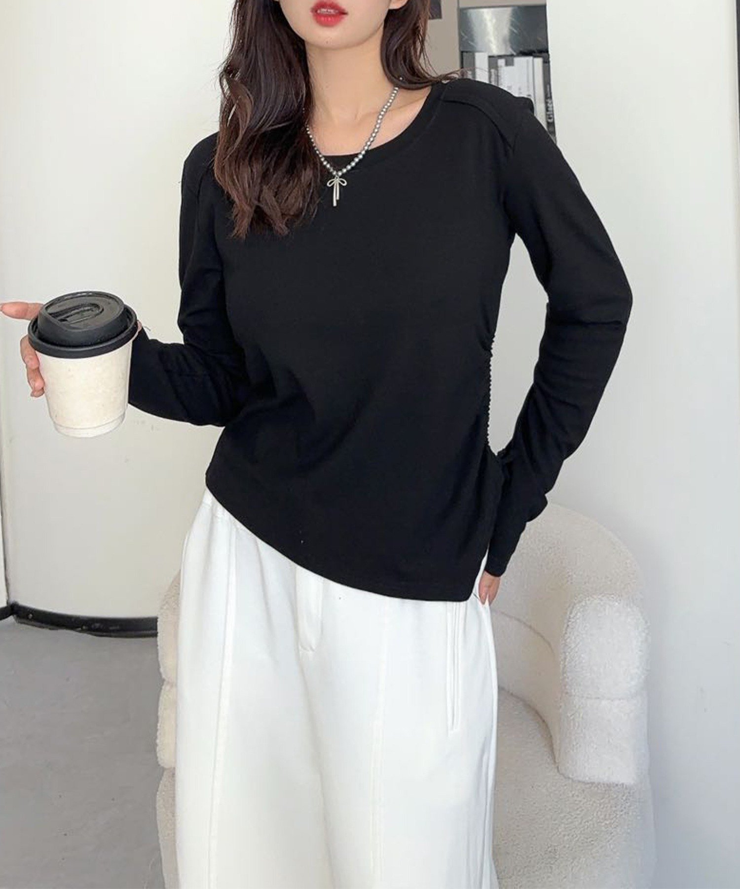 【アイモハ/aimoha】のaimoha -select-/サイドリボンロングスリーブトップス 人気、トレンドファッション・服の通販 founy(ファニー) ファッション Fashion レディースファッション Fashion for Women トップス・カットソー Cut & Sew Tops シンプル Simple, Minimal トレンド Trend, Trending Now フィット Fit, Slim Fit リボン Ribbon, Bow リラックス Relax, Relaxed Fit 長袖 Long Sleeve, Full Sleeve other-1|ID: prp329100004797734 ipo3291000000034810520