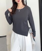 【アイモハ/aimoha】のaimoha -select-/サイドリボンロングスリーブトップス グレー|ID: prp329100004797734 ipo3291000000034810528