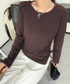 【アイモハ/aimoha】のaimoha -select-/サイドリボンロングスリーブトップス チョコ|ID: prp329100004797734 ipo3291000000034810530