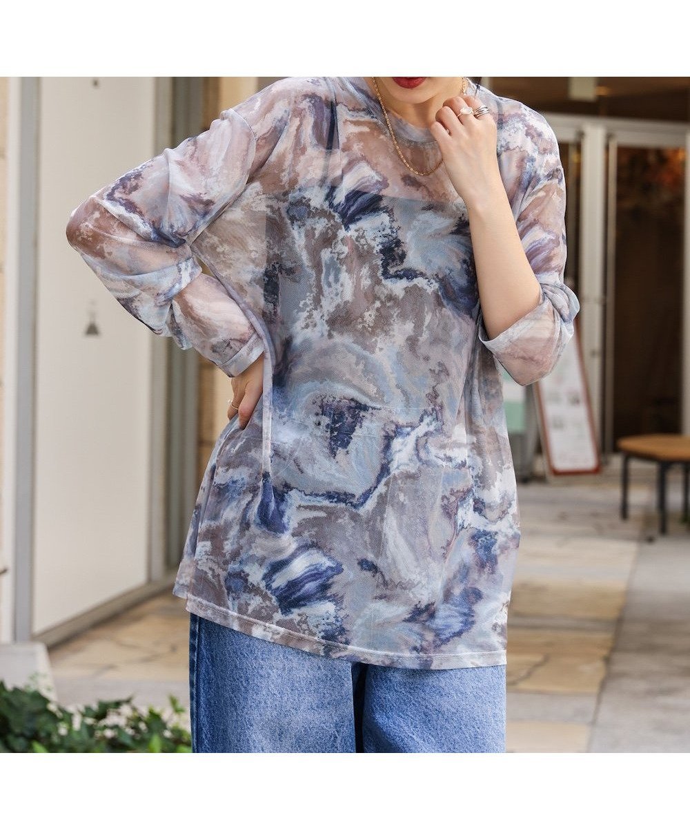 【バブ ブージュルード/Bab Bou Jeloud】の【WEB限定】ニュアンス柄シアーインナー 人気、トレンドファッション・服の通販 founy(ファニー) ファッション Fashion レディースファッション Fashion for Women インナー Innerwear キャミ Camisole, Cami Top シアー Sheer, See-Through ジャケット Jacket, Outerwear バランス Balance, Style Balance エレガント 上品 Elegant 再入荷 Restock / Back in Stock other-1|ID: prp329100004797761 ipo3291000000034810701