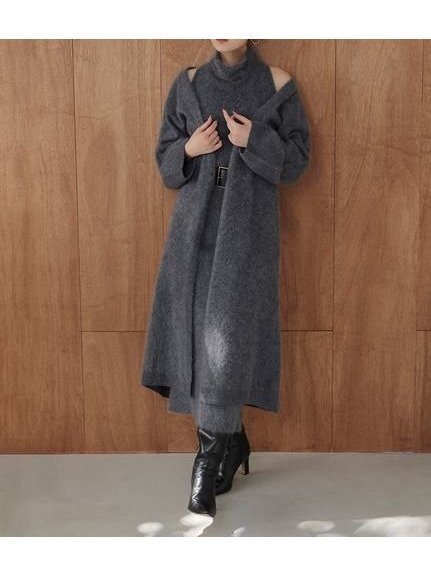 【スナイデル/SNIDEL】の【HIGH QUALITY】メリノウールニットロングコート インテリア・キッズ・メンズ・レディースファッション・服の通販 founy(ファニー) 　ファッション　Fashion　レディースファッション　Fashion for Women　アウター　Coat / Outerwear Collection　コート・ロングコート・ピーコート　Long Coats, Peacoats & More　ガウン　Gown, Robe　シンプル　Simple, Minimal　ストレート　Straight, Straight Cut　スペシャル　Special, Limited Edition　リュクス　Luxury, Elegant, High-End, Chic　ロング　Long, Long-Length　おすすめ　Recommended / Our Picks　CGRY[007]|ID: prp329100004797771 ipo3291000000034810815