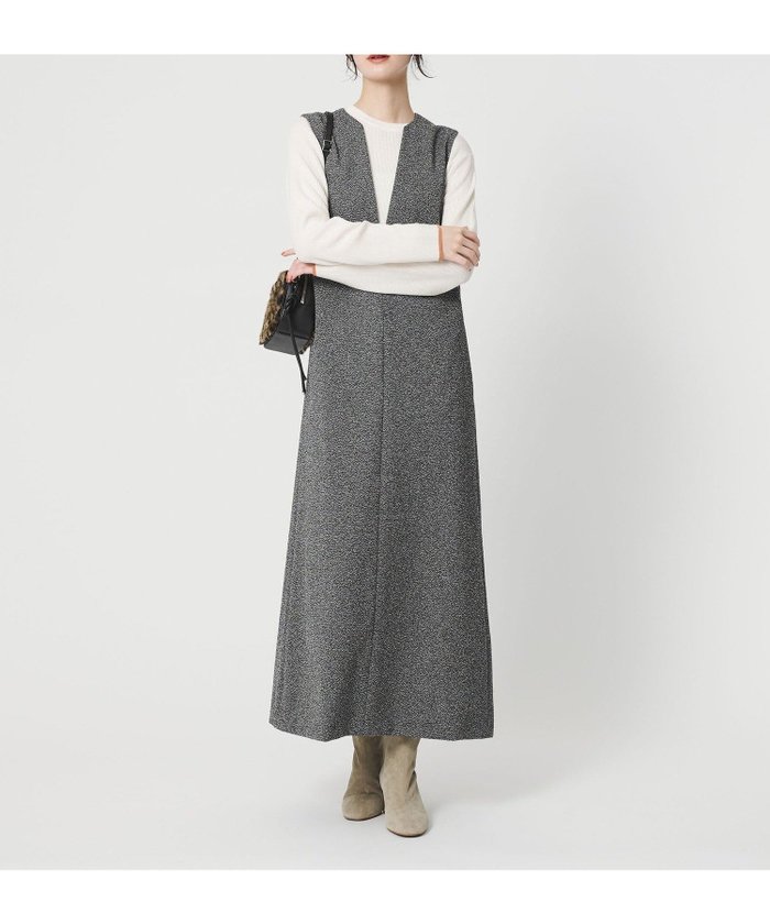 【ビューティ&ユース ユナイテッドアローズ/BEAUTY&YOUTH / UNITED ARROWS】のポリエステルツイードライク ジャンパースカート インテリア・キッズ・メンズ・レディースファッション・服の通販 founy(ファニー) https://founy.com/ ファッション Fashion レディースファッション Fashion for Women スカート Skirts インナー Innerwear 春 Spring 秋 Autumn クラシック Classic, Timeless Style コンパクト Compact, Small Size シンプル Simple, Minimal ツイード Twill, Twill Weave ロング Long, Long-Length |ID: prp329100004797775 ipo3291000000034810834