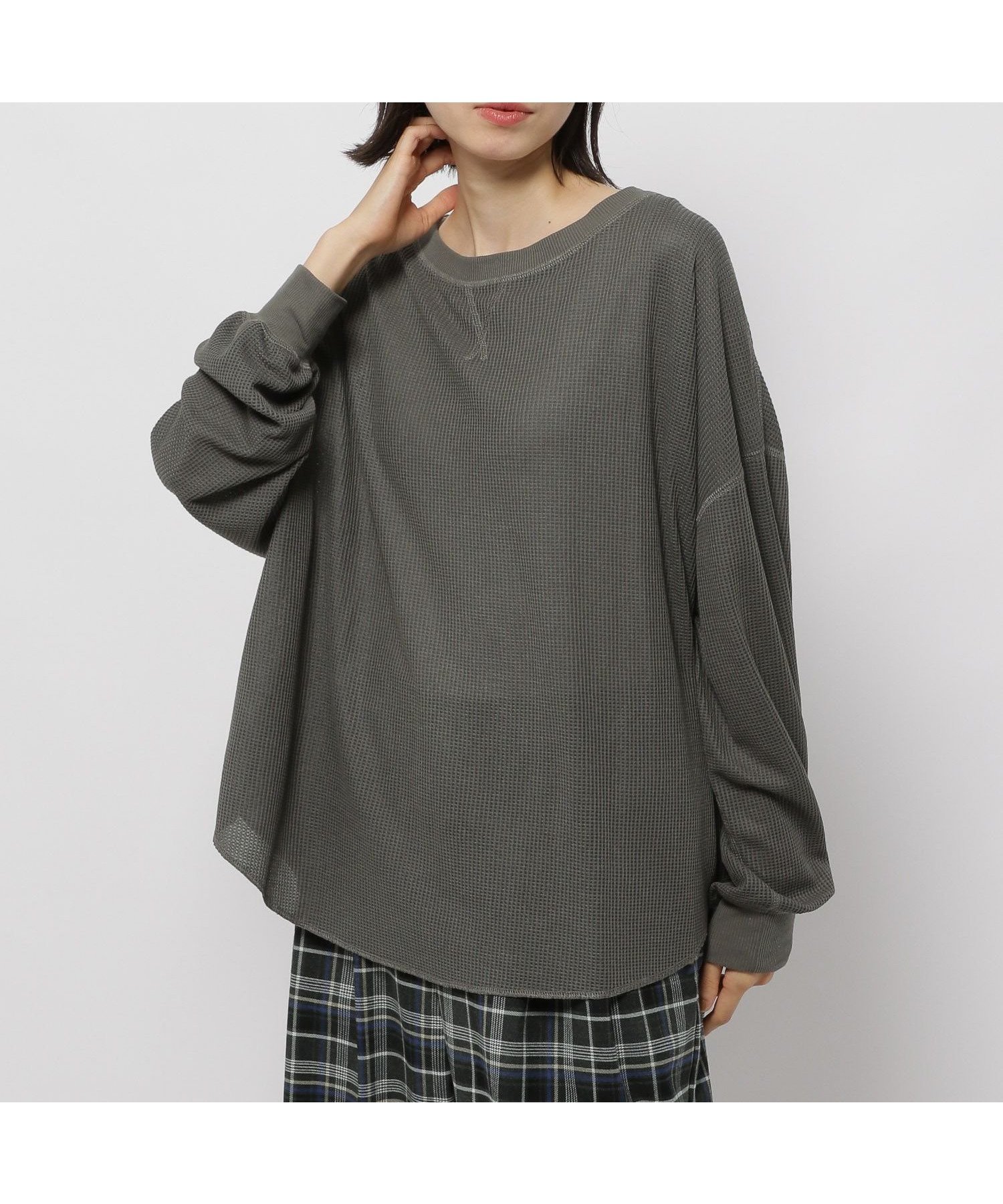 【ニコアンド/niko and】の2WAYネックワッフルプルオーバー インテリア・キッズ・メンズ・レディースファッション・服の通販 founy(ファニー) ファッション Fashion レディースファッション Fashion for Women トップス・カットソー Cut & Sew Tops カジュアルプルオーバー・ニットトップス Pullovers & Knit Tops / Casual Pullovers おすすめ Recommended / Our Picks スウェット / スエット Sweatshirt, Sweatwear ベスト Vest, Waistcoat ワッフル Waffle, Waffle Knit 秋 Autumn チャコール|ID: prp329100004797779 ipo3291000000034810855