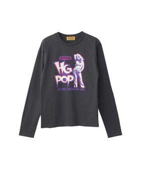 【ヒステリックグラマー/HYSTERIC GLAMOUR】のHG POP Tシャツ 人気、トレンドファッション・服の通販 founy(ファニー) ファッション Fashion レディースファッション Fashion for Women トップス・カットソー Cut & Sew Tops シャツ・ブラウス・オフィスカジュアル Elegant Blouses & Button-Ups ロングTシャツ・Tシャツ Longline T-Shirts & Tees グラフィック Graphic, Graphic Design バランス Balance, Style Balance フロント Front, Front Design プリント Print, Printed Pattern |ID:prp329100004797787