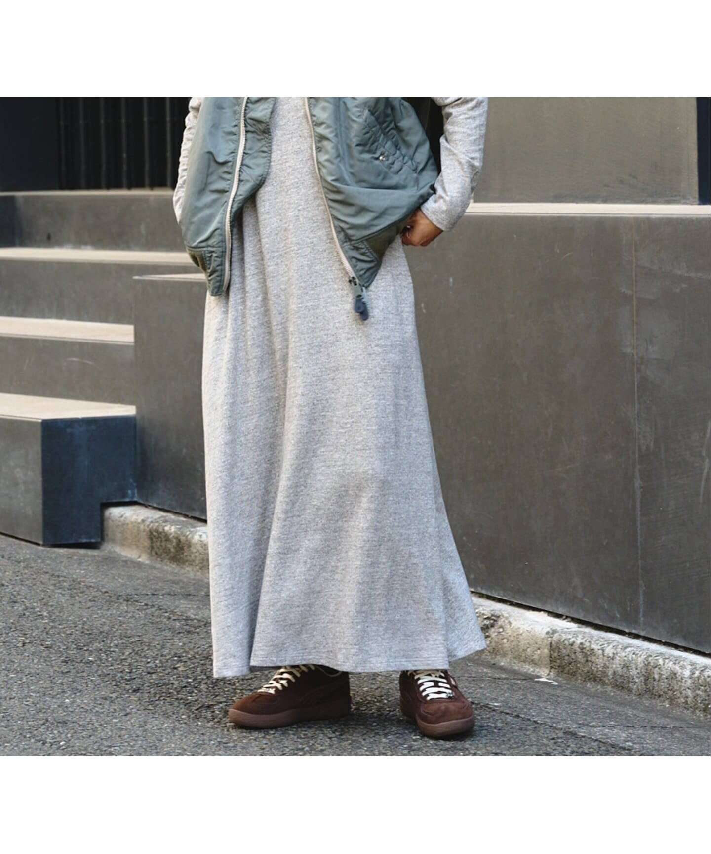 【アウトドアプロダクツ ユージュアルシングス/OUTDOOR PRODUCTS Usual Things】の追加 ULTスラブストレッチロングワンピース 人気、トレンドファッション・服の通販 founy(ファニー) 　ファッション　Fashion　レディースファッション　Fashion for Women　ワンピース　Dresses　スウェット / スエット　Sweatshirt, Sweatwear　ストレッチ　Stretch, Stretchy Fabric　デニム　Denim, Jeans Material　ポケット　Pocket, Pocket Detail　リラックス　Relax, Relaxed Fit　エレガント 上品　Elegant　 other-1|ID: prp329100004797798 ipo3291000000034811068