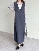 【リエディ/Re:EDIT】の前後2WAYカットジョーゼットジャンパースカート チャコールグレー|ID: prp329100004797808 ipo3291000000034923927