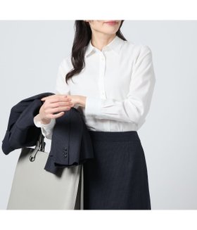 【ニューヨーカー/NEWYORKER】のコットンポリブロード レギュラーカラーシャツ 人気、トレンドファッション・服の通販 founy(ファニー) ファッション Fashion レディースファッション Fashion for Women トップス・カットソー Cut & Sew Tops シャツ・ブラウス・オフィスカジュアル Elegant Blouses & Button-Ups シンプル Simple, Minimal ジャケット Jacket, Outerwear ビジネス 仕事 通勤 Business / Work / Commuting ベーシック Basic, Essential 夏 Summer 定番 Standard, Basic Item 春 Spring S/S・春夏 SS, Spring/Summer, Warm Season 長袖 Long Sleeve, Full Sleeve |ID:prp329100004797811