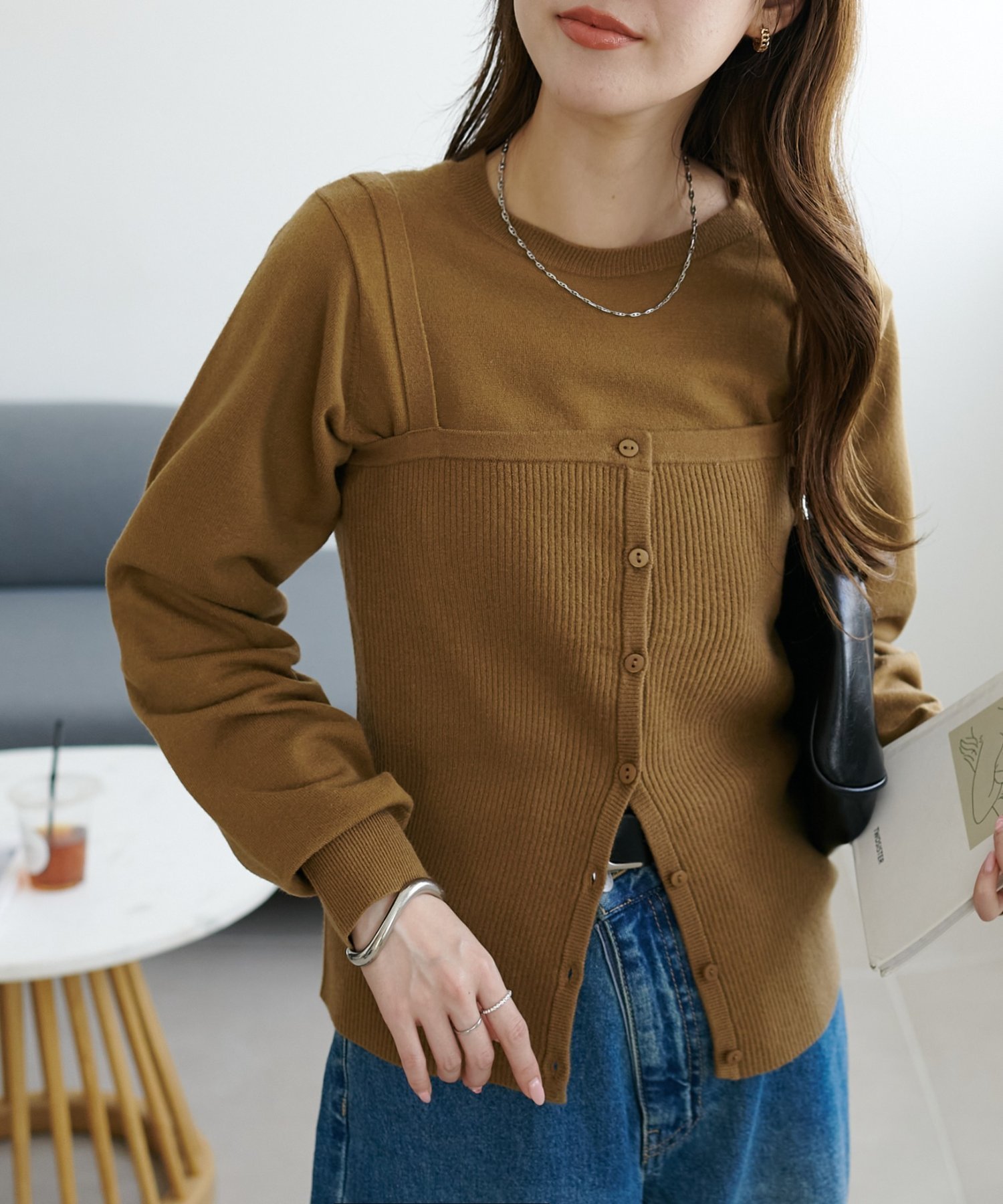 【ディスコート/Discoat】のモチモチビスチェセットプルオーバー《WEB限定カラーあり》 インテリア・キッズ・メンズ・レディースファッション・服の通販 founy(ファニー) ファッション Fashion レディースファッション Fashion for Women トップス・カットソー Cut & Sew Tops カジュアルプルオーバー・ニットトップス Pullovers & Knit Tops / Casual Pullovers ビスチェ Bustiers & Corset Tops / Layered Bustier Style カットソー Cut and Sewn Top シンプル Simple, Minimal セットアップ Set-Up, Coordinated Outfit ビスチェ Bustier, Corset Top フィット Fit, Slim Fit フェミニン Feminine, Girly キャメル|ID: prp329100004797818 ipo3291000000034811231