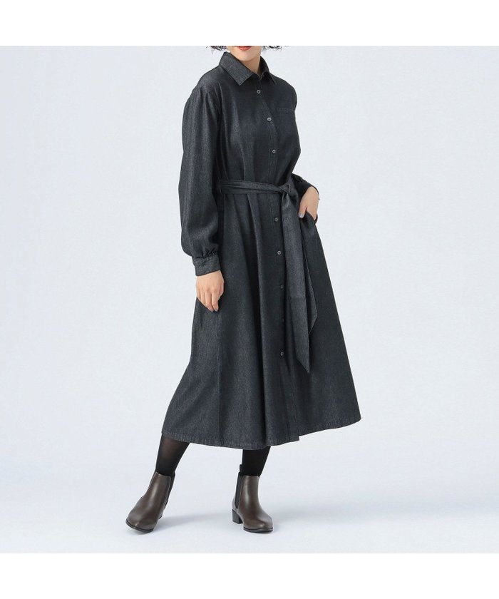 【ビームス ハート/BEAMS HEART】のベルト付き デニム ワンピース インテリア・キッズ・メンズ・レディースファッション・服の通販 founy(ファニー) https://founy.com/ ファッション Fashion レディースファッション Fashion for Women ワンピース Dresses ベルト&ウエストマーク Belts & Waist Accessories おすすめ Recommended / Our Picks シンプル Simple, Minimal スラックス Slacks, Dress Pants デニム Denim, Jeans Material フロント Front, Front Design リラックス Relax, Relaxed Fit |ID: prp329100004797822 ipo3291000000034843909