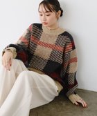 【アンドミー/andme】のモヘアライク チェックジャガード ニットトップス 人気、トレンドファッション・服の通販 founy(ファニー) ファッション Fashion レディースファッション Fashion for Women トップス・カットソー Cut & Sew Tops ニット Knit Tops & Sweaters コンパクト Compact, Small Size チェック Check, Plaid, Tartan バランス Balance, Style Balance ボトム Bottoms, Lower Wear 冬 Winter / This Winter thumbnail ベージュ|ID: prp329100004797871 ipo3291000000034811629