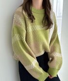 【アンドミー/andme】のモヘアライク チェックジャガード ニットトップス 人気、トレンドファッション・服の通販 founy(ファニー) ファッション Fashion レディースファッション Fashion for Women トップス・カットソー Cut & Sew Tops ニット Knit Tops & Sweaters コンパクト Compact, Small Size チェック Check, Plaid, Tartan バランス Balance, Style Balance ボトム Bottoms, Lower Wear 冬 Winter / This Winter thumbnail グリーン|ID: prp329100004797871 ipo3291000000034811631