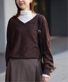 【スローブ イエナ/SLOBE IENA】のウォッシャブルドルマンVネックプルオーバー ブラウン|ID: prp329100004797876 ipo3291000000034811658