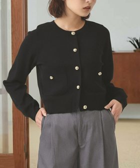 【ビームス ウイメン/BEAMS】のメタル ボタン クルーネック カーディガン 25AW ライトアウター 羽織り きれいめ オフィスカジュアル 防寒 クリスマス 年末年始 人気、トレンドファッション・服の通販 founy(ファニー) ファッション Fashion レディースファッション Fashion for Women トップス・カットソー Cut & Sew Tops カーディガン・羽織り Layered Style Cardigans カーディガン Cardigan, Knitwear コンパクト Compact, Small Size ストレッチ Stretch, Stretchy Fabric トレンド Trend, Trending Now フィット Fit, Slim Fit フォルム Silhouette, Form 防寒 Cold Protection, Winter-Ready メタル Metal, Metal Parts おすすめ Recommended / Our Picks 年末年始 Year-end and New Year Holidays クリスマス X'mas Christmas / X'mas 2025年 2025 2025-2026秋冬・A/W Autumn/Winter 2025–26 AW25–26 |ID:prp329100004797885