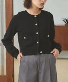 【ビームス ウイメン/BEAMS】のメタル ボタン クルーネック カーディガン 25AW ライトアウター 羽織り きれいめ オフィスカジュアル 防寒 クリスマス 年末年始 人気、トレンドファッション・服の通販 founy(ファニー) ファッション Fashion レディースファッション Fashion for Women トップス・カットソー Cut & Sew Tops カーディガン・羽織り Layered Style Cardigans カーディガン Cardigan, Knitwear コンパクト Compact, Small Size ストレッチ Stretch, Stretchy Fabric トレンド Trend, Trending Now フィット Fit, Slim Fit フォルム Silhouette, Form 防寒 Cold Protection, Winter-Ready メタル Metal, Metal Parts おすすめ Recommended / Our Picks 年末年始 Year-end and New Year Holidays クリスマス X'mas Christmas / X'mas 2025年 2025 2025-2026秋冬・A/W Autumn/Winter 2025–26 AW25–26 thumbnail BLACK|ID: prp329100004797885 ipo3291000000034811742
