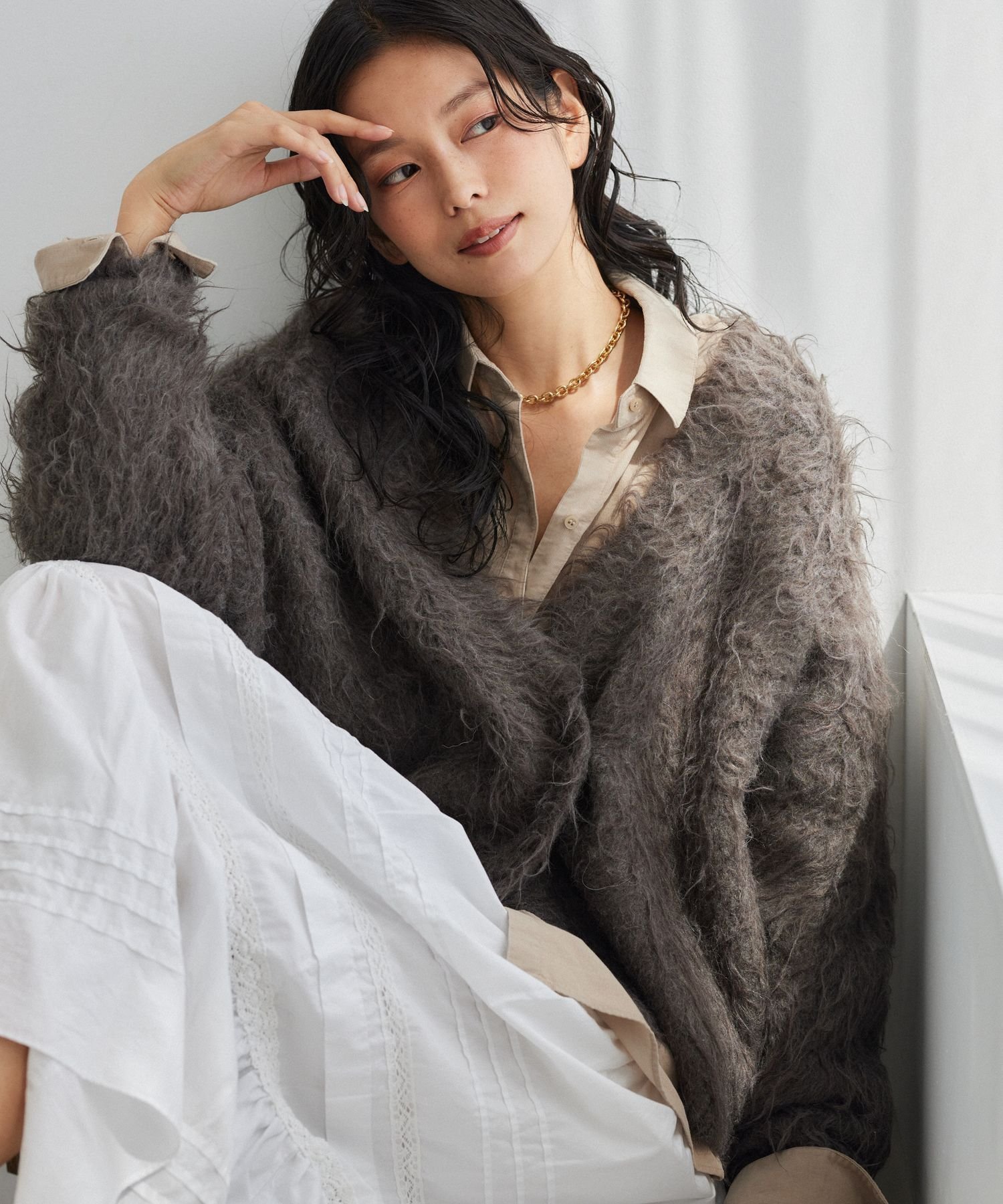 【バンヤードストーム/BARNYARDSTORM】のダブルボタンカーディガン【WEB限定カラー】 インテリア・キッズ・メンズ・レディースファッション・服の通販 founy(ファニー) 　ファッション　Fashion　レディースファッション　Fashion for Women　トップス・カットソー　Cut & Sew Tops　カーディガン・羽織り　Layered Style Cardigans　インナー　Innerwear　スーツ　Suit, Formalwear　ダブル　Double, Double-Breasted　パーカー　Hoodie, Parka　フェミニン　Feminine, Girly　冬　Winter / This Winter　モカ59|ID: prp329100004797893 ipo3291000000035162442