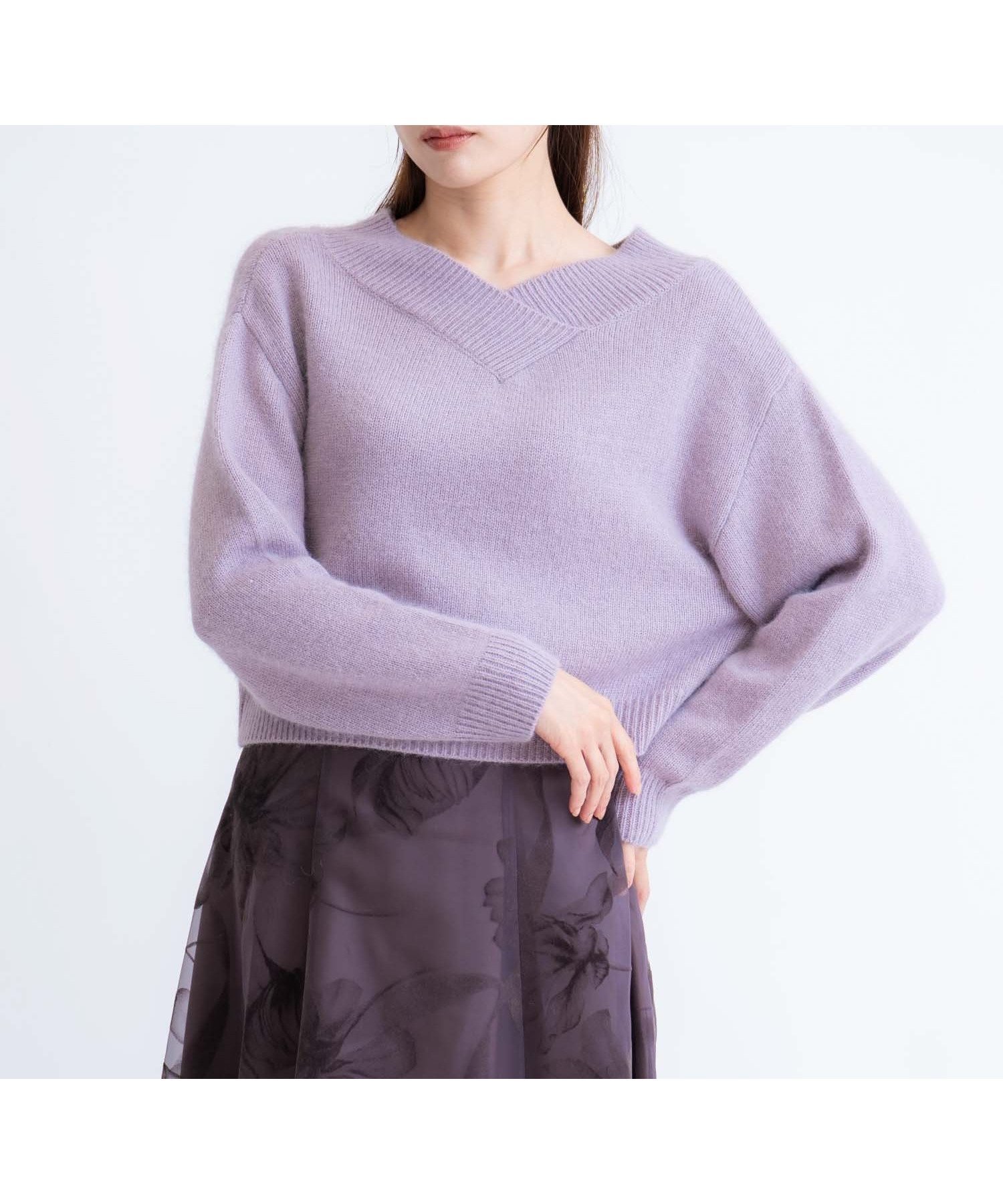 【ノエラ/Noela】の2WAYアンゴララクーン混ニット インテリア・キッズ・メンズ・レディースファッション・服の通販 founy(ファニー) ファッション Fashion レディースファッション Fashion for Women トップス・カットソー Cut & Sew Tops ニット Knit Tops & Sweaters アンゴラ Angora Knitwear シンプル Simple, Minimal ポケット Pocket, Pocket Detail エレガント 上品 Elegant 冬 Winter / This Winter ラベンダー|ID: prp329100004797943 ipo3291000000035039402