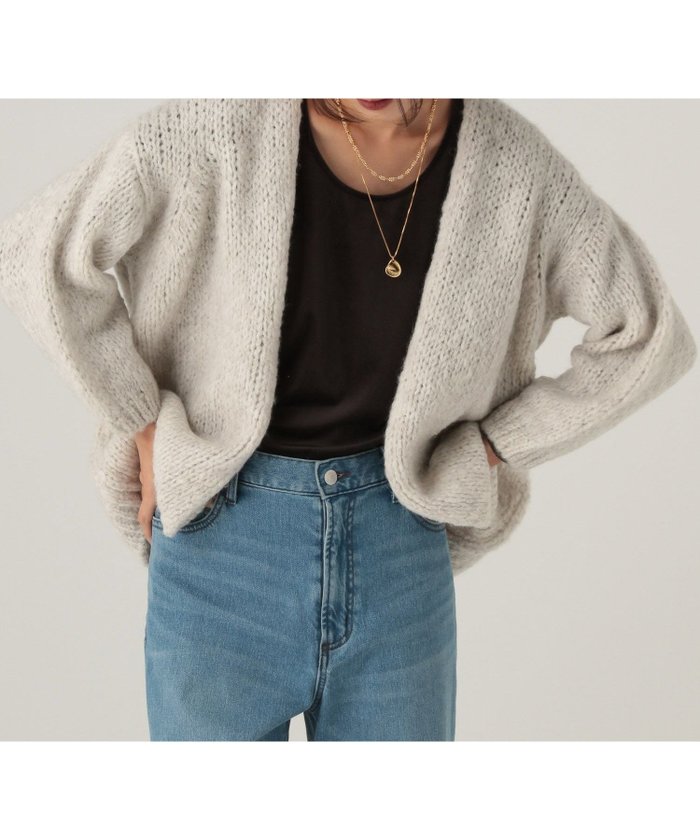 【エルーラ/Elura】の≪Tricots Jean Marc≫ガウンモヘア混カーディガン/430927 インテリア・キッズ・メンズ・レディースファッション・服の通販 founy(ファニー) https://founy.com/ ファッション Fashion レディースファッション Fashion for Women トップス・カットソー Cut & Sew Tops カーディガン・羽織り Layered Style Cardigans アクリル Acrylic Material インナー Innerwear エレガント 上品 Elegant カーディガン Cardigan, Knitwear ガウン Gown, Robe デニム Denim, Jeans Material フランス France, French リラックス Relax, Relaxed Fit ワイド Wide, Wide Fit A/W・秋冬 Autumn/Winter |ID: prp329100004797954 ipo3291000000035226092