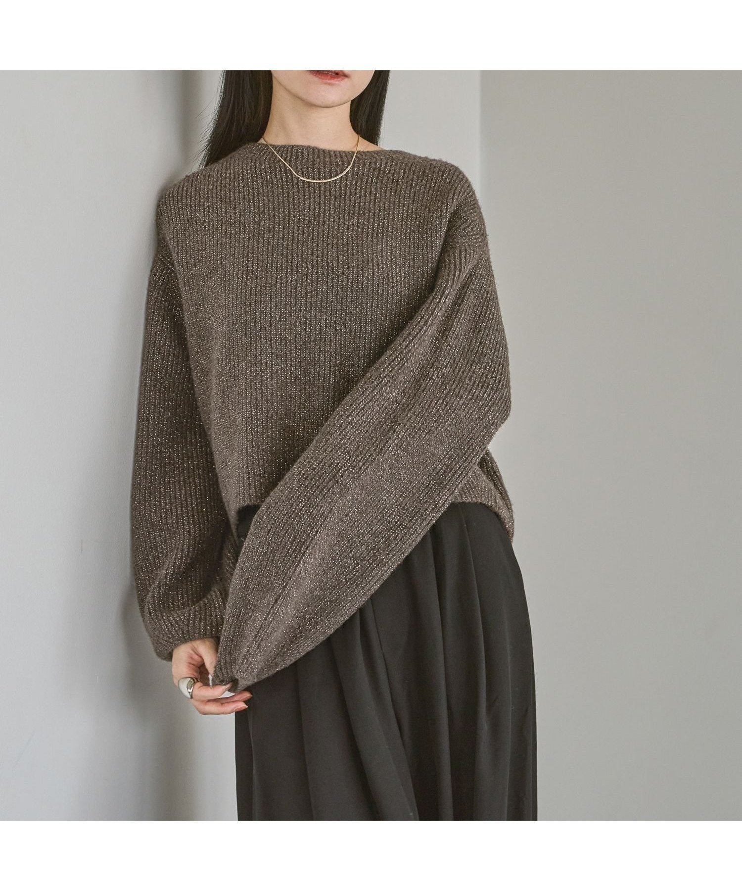 【アパートバイローリーズ/apart by lowrys】のカタアゼラメニットプルオーバー インテリア・キッズ・メンズ・レディースファッション・服の通販 founy(ファニー) 　ファッション　Fashion　レディースファッション　Fashion for Women　トップス・カットソー　Cut & Sew Tops　ニット　Knit Tops & Sweaters　カジュアルプルオーバー・ニットトップス　Pullovers & Knit Tops / Casual Pullovers　ウォーム　Warm Fabric　ショート　Short, Short Length　ボトム　Bottoms, Lower Wear　ボトルネック　Bottle Neck, Mock Neck　エレガント 上品　Elegant　畦　Ribbed Knit　ブラウン56|ID: prp329100004797983 ipo3291000000035091410