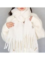 【スナイデル/SNIDEL】のブローチ付きマフラー 人気、トレンドファッション・服の通販 founy(ファニー) ファッション Fashion レディースファッション Fashion for Women マフラー・スヌード / 冬小物の定番 Scarves & Mufflers エレガント 上品 Elegant スマート Smart, Elegant ビジュー Bijou, Jewel-like Accent フリンジ Fringe, Tassel ブローチ Brooch, Pin Brooch マフラー Scarf, Muffler ラグジュアリー Luxury, Elegant リボン Ribbon, Bow 冬 Winter / This Winter おすすめ Recommended / Our Picks |ID:prp329100004797984