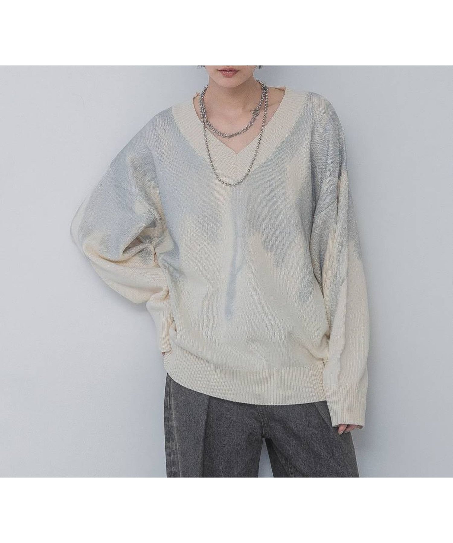 【ジーナシス/JEANASiS】のハクプリントコットンVプルオーバー インテリア・キッズ・メンズ・レディースファッション・服の通販 founy(ファニー) ファッション Fashion レディースファッション Fashion for Women トップス・カットソー Cut & Sew Tops カジュアルプルオーバー・ニットトップス Pullovers & Knit Tops / Casual Pullovers おすすめ Recommended / Our Picks インナー Innerwear グラデーション Gradient, Ombre シンプル Simple, Minimal デニム Denim, Jeans Material プリント Print, Printed Pattern ワイド Wide, Wide Fit ホワイト系その他|ID: prp329100004797989 ipo3291000000034812538