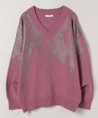 【ジーナシス/JEANASiS】のハクプリントコットンVプルオーバー パープル系その他|ID: prp329100004797989 ipo3291000000034812540