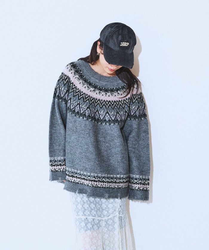 【ジーナシス/JEANASiS】の5Gカラーフェアアイルプルオーバー インテリア・キッズ・メンズ・レディースファッション・服の通販 founy(ファニー) https://founy.com/ ファッション Fashion レディースファッション Fashion for Women トップス・カットソー Cut & Sew Tops カジュアルプルオーバー・ニットトップス Pullovers & Knit Tops / Casual Pullovers アクリル Acrylic Material コーデュロイ Corduroy, Cord Fabric ダメージ Distressed, Destroyed ミックス Mix, Mixed Style ヨーク Yoke, Yoke Design A/W・秋冬 Autumn/Winter |ID: prp329100004797992 ipo3291000000034812547