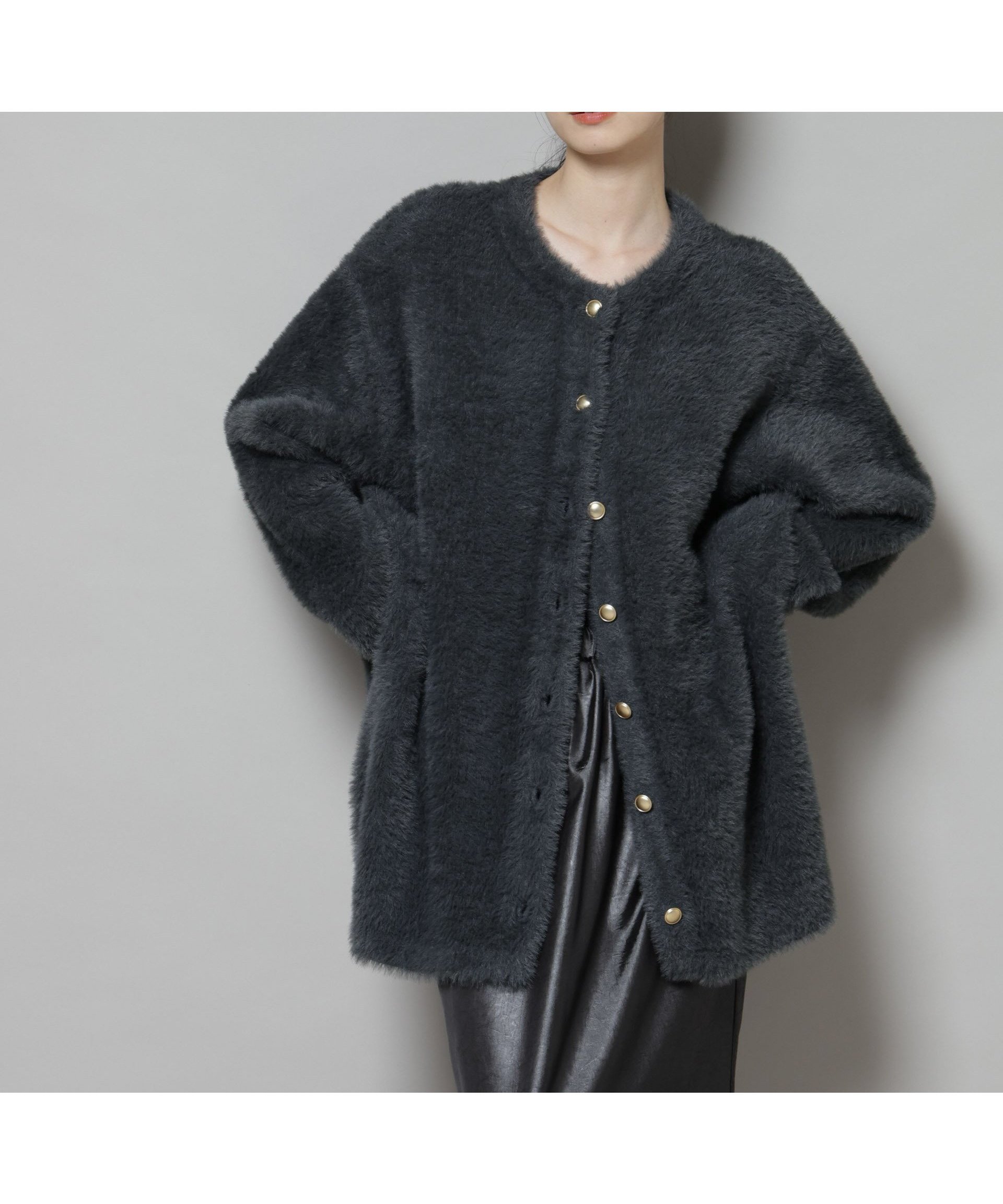 【ナノ ユニバース/nano universe】の配色シャギーニットジャケット インテリア・キッズ・メンズ・レディースファッション・服の通販 founy(ファニー) ファッション Fashion レディースファッション Fashion for Women アウター Coat / Outerwear Collection レディースジャケット・軽アウター Jackets ウォッシャブル Machine Washable キャミソール Camisole, Spaghetti Strap Top ジャケット Jacket, Outerwear タンク Tank Top, Sleeveless Top フレア Flare, Flared ベーシック Basic, Essential ワイド Wide, Wide Fit A/W・秋冬 Autumn/Winter アウトレット Outlet / Clearance エレガント 上品 Elegant 2025年 2025 2025-2026秋冬・A/W Autumn/Winter 2025–26 AW25–26 チャコール3|ID: prp329100004798007 ipo3291000000034812676