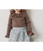 【リジェール/riziere / KIDS】のフリルカラーニットプルオーバー MILKBROWN|ID: prp329100004798055 ipo3291000000034972919