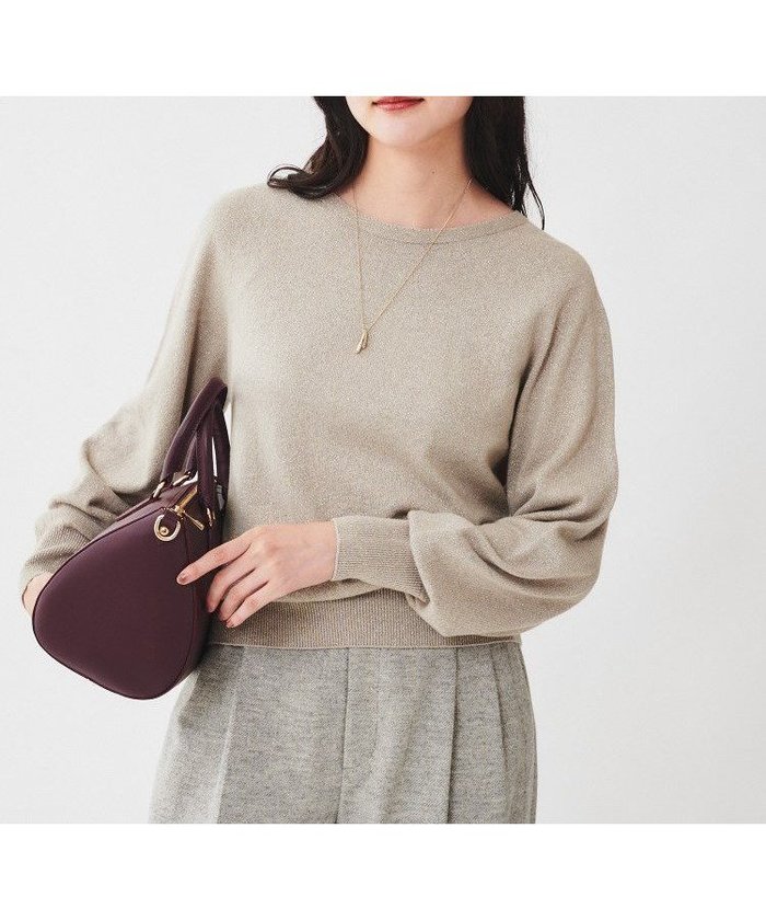 【アンタイトル/UNTITLED】の【日本製/オンオフ使える】ラメ混パフスリーブプルオーバーニット インテリア・キッズ・メンズ・レディースファッション・服の通販 founy(ファニー) https://founy.com/ ファッション Fashion レディースファッション Fashion for Women トップス・カットソー Cut & Sew Tops ニット Knit Tops & Sweaters カジュアルプルオーバー・ニットトップス Pullovers & Knit Tops / Casual Pullovers スマート Smart, Elegant スリーブ Sleeve, Long Sleeve / Short Sleeve ワイド Wide, Wide Fit おすすめ Recommended / Our Picks 日本製 Made In Japan |ID: prp329100004798128 ipo3291000000034813545