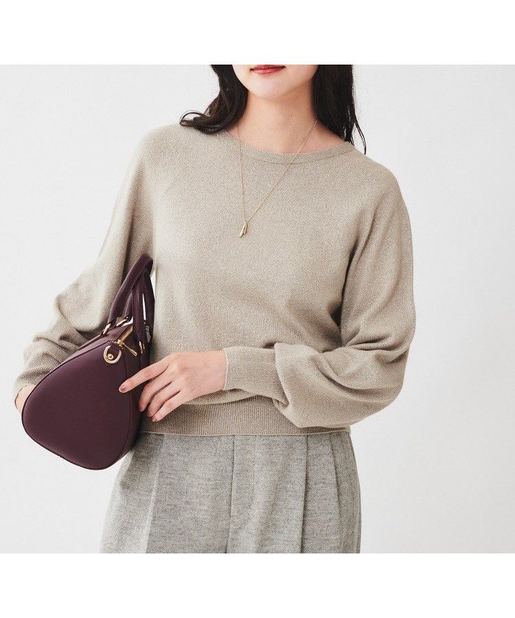 【アンタイトル/UNTITLED】の【日本製/オンオフ使える】ラメ混パフスリーブプルオーバーニット インテリア・キッズ・メンズ・レディースファッション・服の通販 founy(ファニー) ファッション Fashion レディースファッション Fashion for Women トップス・カットソー Cut & Sew Tops ニット Knit Tops & Sweaters カジュアルプルオーバー・ニットトップス Pullovers & Knit Tops / Casual Pullovers スマート Smart, Elegant スリーブ Sleeve, Long Sleeve / Short Sleeve ワイド Wide, Wide Fit おすすめ Recommended / Our Picks 日本製 Made In Japan グレージュ|ID: prp329100004798128 ipo3291000000034813546