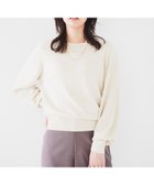 【アンタイトル/UNTITLED】の【日本製/オンオフ使える】ラメ混パフスリーブプルオーバーニット ライトベージュ|ID: prp329100004798128 ipo3291000000034813547