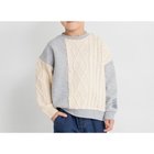【ブランシェス/branshes / KIDS】の【あったか】ケーブルニット切替裏起毛トレーナー 人気、トレンドファッション・服の通販 founy(ファニー) ファッション Fashion キッズファッション Fashion for Kids トレーナー Sweatshirt, Trainer プリント Print, Printed Pattern 切替 Switching, Contrast Panel thumbnail 杢グレー|ID: prp329100004798179 ipo3291000000034923059