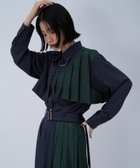 【ハレ/HARE】のジャガードアシメプリーツシャツ 人気、トレンドファッション・服の通販 founy(ファニー) ファッション Fashion レディースファッション Fashion for Women トップス・カットソー Cut & Sew Tops シャツ・ブラウス・オフィスカジュアル Elegant Blouses & Button-Ups おすすめ Recommended / Our Picks アシンメトリー Asymmetrical Style ウェーブ Wavy Pattern クール Cool, Chic ストレート Straight, Straight Cut プリーツ Pleats, Pleated リブニット Rib Knit, Ribbed Knit エレガント 上品 Elegant 切替 Switching, Contrast Panel thumbnail ネイビー×グリーン88|ID: prp329100004798182 ipo3291000000034813956
