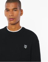 【メゾン キツネ/MAISON KITSUNE / MEN】のFOX HEAD LAMBSWOOL COMFORT JUMPER 人気、トレンドファッション・服の通販 founy(ファニー) ファッション Fashion メンズファッション Fashion for Men 冬 Winter / This Winter セーター Sweater, Knitwear パッチ Patch, Appliqué フレンチ French, French Style エレガント 上品 Elegant 無地 Plain, Solid Color A/W・秋冬 Autumn/Winter 長袖 Long Sleeve, Full Sleeve |ID:prp329100004798197