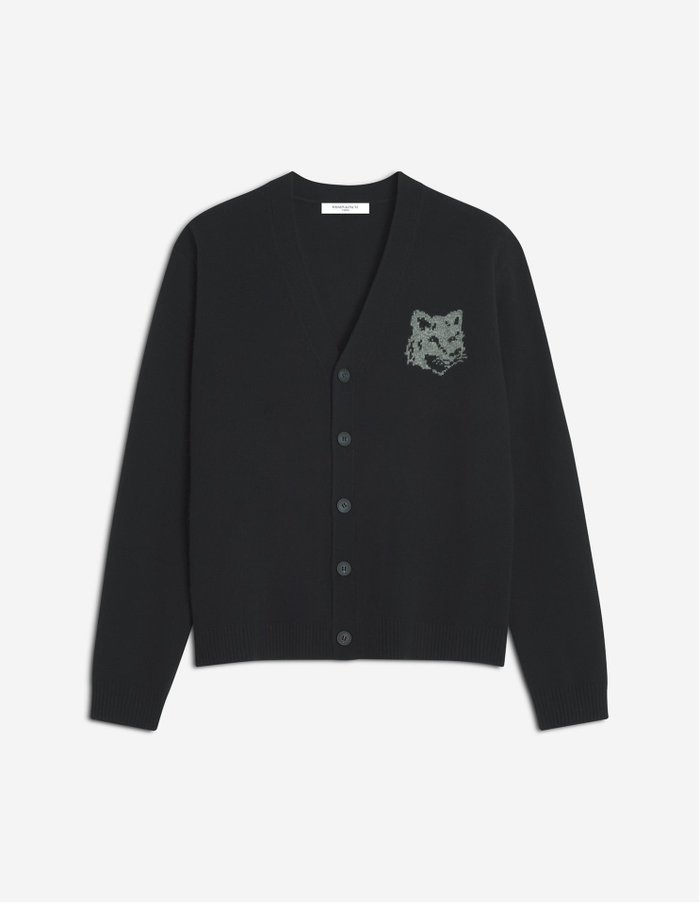 【メゾン キツネ/MAISON KITSUNE / MEN】のMaison Kitsune/FOX HEAD INTARSIA MERINO CARDIGAN インテリア・キッズ・メンズ・レディースファッション・服の通販 founy(ファニー) https://founy.com/ ファッション Fashion メンズファッション Fashion for Men 冬 Winter / This Winter カーディガン Cardigan, Knitwear フォックス Fox, Fox Fur フレンチ French, French Style エレガント 上品 Elegant A/W・秋冬 Autumn/Winter 長袖 Long Sleeve, Full Sleeve |ID: prp329100004798213 ipo3291000000035194544