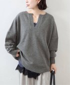 【ジャーナルスタンダード/JOURNAL STANDARD】の《WEB限定追加3》MUSIC カフタンプルオーバー 人気、トレンドファッション・服の通販 founy(ファニー) ファッション Fashion レディースファッション Fashion for Women トップス・カットソー Cut & Sew Tops カジュアルプルオーバー・ニットトップス Pullovers & Knit Tops / Casual Pullovers インナー Innerwear スキッパー Skipper, Open Collar thumbnail グレー|ID: prp329100004798243 ipo3291000000034814406