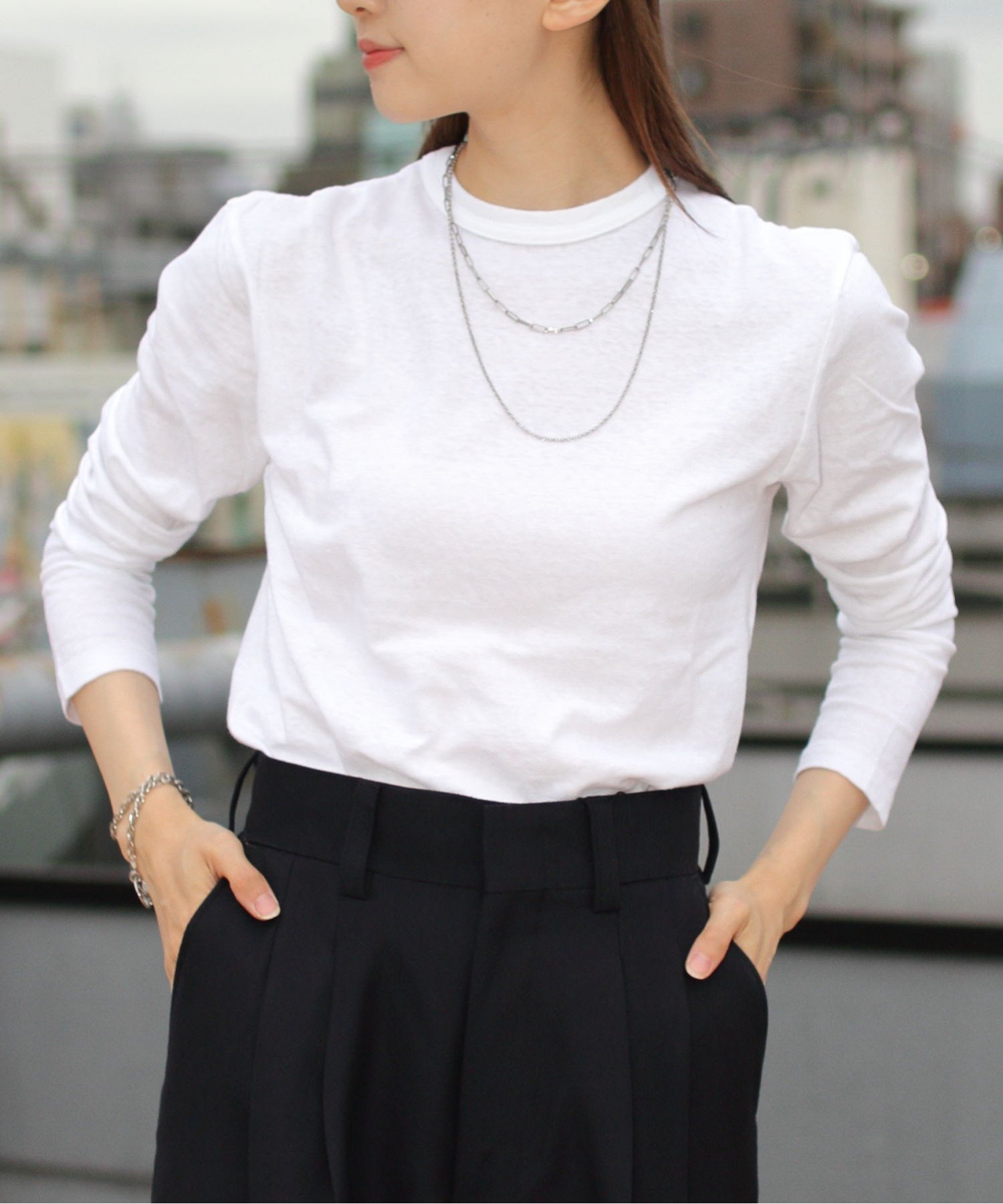 【ステップス/STEPS】のTHE SHINZONE/GENERAL LONG SLEEVE インテリア・キッズ・メンズ・レディースファッション・服の通販 founy(ファニー) 　ファッション　Fashion　レディースファッション　Fashion for Women　トップス・カットソー　Cut & Sew Tops　カットソー　Cut and Sewn Top　スウェット / スエット　Sweatshirt, Sweatwear　スリーブ　Sleeve, Long Sleeve / Short Sleeve　セーター　Sweater, Knitwear　ロング　Long, Long-Length　定番　Standard, Basic Item　WHITE|ID: prp329100004798274 ipo3291000000034951536